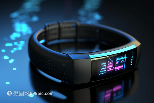 全息科技腕帶的特寫鏡頭